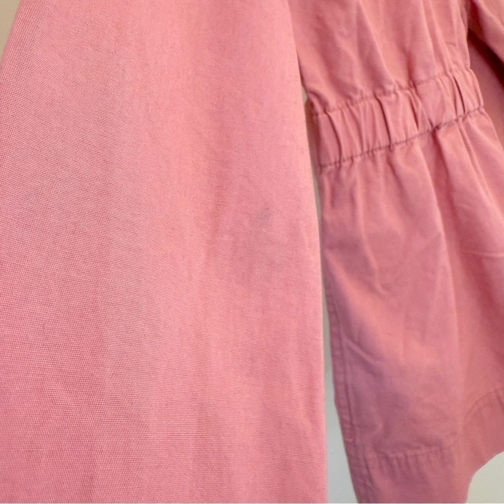 GAP Kids Girls Pink Utility Jacket XL 12-13 Years Mid-Length Casual Cotton